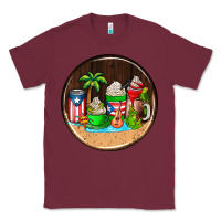 Burgundy puerto rico coasters Classic Tee - AdoDesignShop