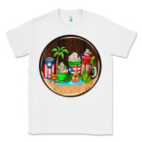 White puerto rico coasters Classic Tee - AdoDesignShop