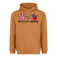 Meerkat peace love makeup Heavyweight Hoodie - MaliasSmallBusiness