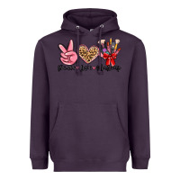 Plum peace love makeup Heavyweight Hoodie - MaliasSmallBusiness