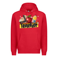 Red teacher Premium Hoodie - Artiststas