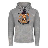 Cloud Rock Halloween Cow Moo I Mean Boo Vintage Hoodie - texasbilliewilder