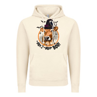 Vintage Artic Halloween Cow Moo I Mean Boo Vintage Hoodie - texasbilliewilder