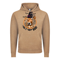 Vintage Coffee Halloween Cow Moo I Mean Boo Vintage Hoodie - texasbilliewilder