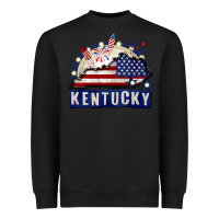 Black Kentucky 4th of July Heavyweight Sweatshirt - CowGirlArtShop