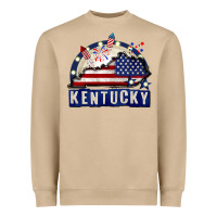 Mushroom Kentucky 4th of July Heavyweight Sweatshirt - CowGirlArtShop