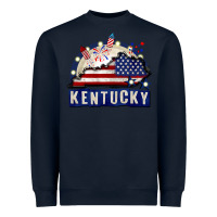 Navy Kentucky 4th of July Heavyweight Sweatshirt - CowGirlArtShop