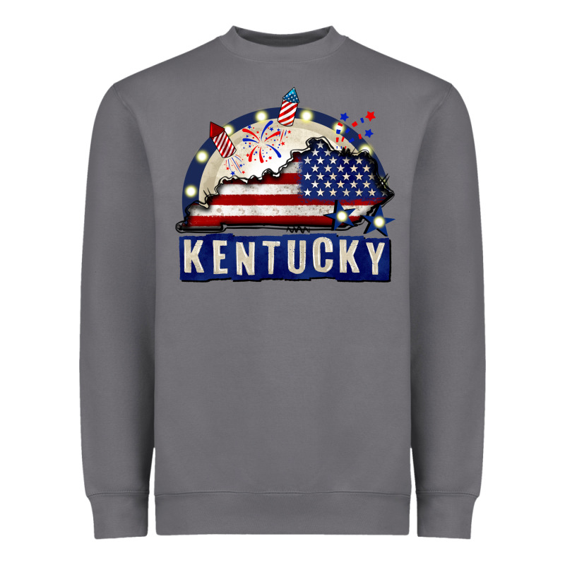 Kentucky 4th Of July Heavyweight Sweatshirt by CowGirlArtShop | Teevron