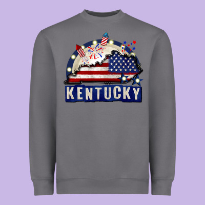 Kentucky 4th Of July Heavyweight Sweatshirt Designed By Cowgirlartshop