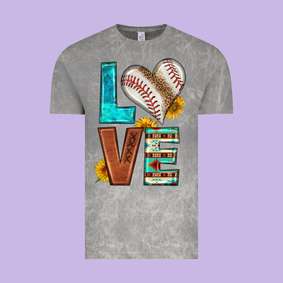 Western Love Baseball Vintage Tee Designed By Hra Design Shop