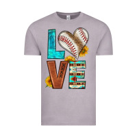 Vintage Zinc western love baseball Vintage Tee - HRA Design Shop