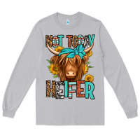 Moon Dust not today heifer long haired cow Long Sleeve Tee - Jasminsmagicworld