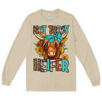 Mushroom not today heifer long haired cow Long Sleeve Tee - Jasminsmagicworld