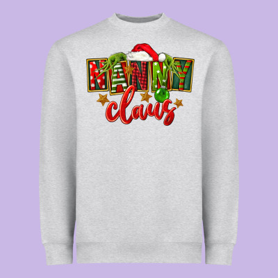 Christmas Nanny Claus Heavyweight Sweatshirt Designed By Fadigitalartstudio