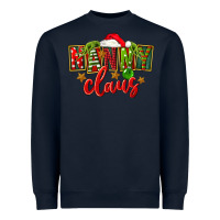 Navy Christmas nanny claus Heavyweight Sweatshirt - FaDigitalArtStudio