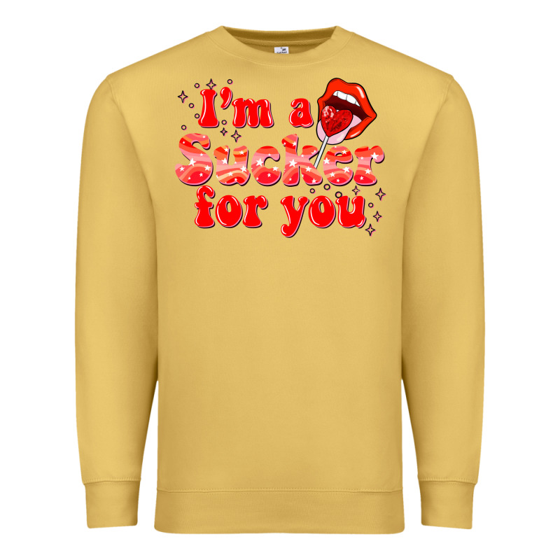 Im A Sucker For You Valentines The Day Premium Sweatshirt by NancyCooperArtShop | Teevron