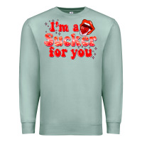 Seafoam im a sucker for you valentines the day Premium Sweatshirt - NancyCooperArtShop