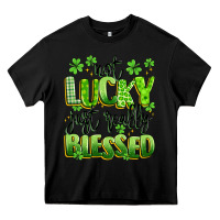 Black not lucky just really blessed Heavy Core Tee - Artiststas