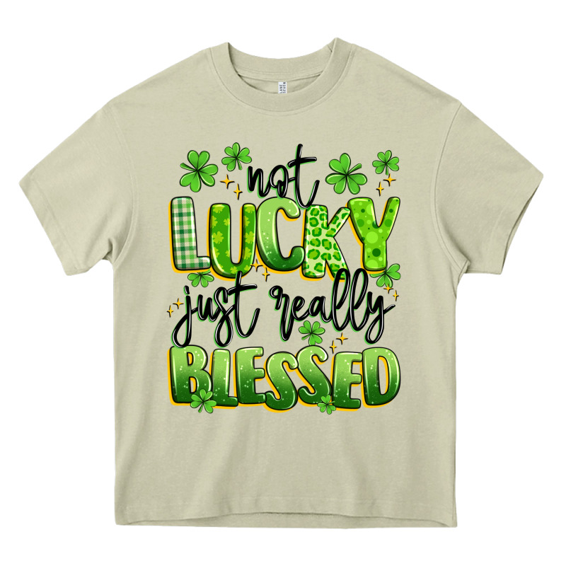 Not Lucky Just Really Blessed Heavy Core Tee by Artiststas | Teevron