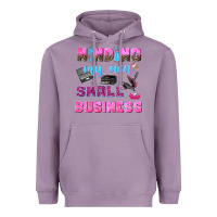 Lavender mind my own small business Heavyweight Hoodie - NancyCooperArtShop