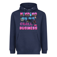 Navy mind my own small business Heavyweight Hoodie - NancyCooperArtShop