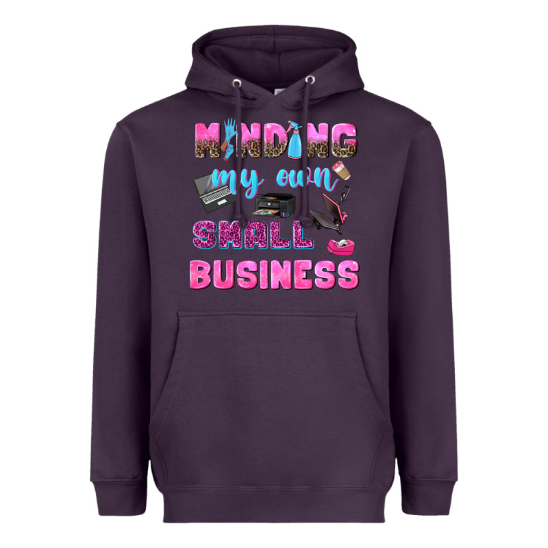 Mind My Own Small Business Heavyweight Hoodie by NancyCooperArtShop | Teevron