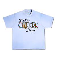 Grape Ice give me coffee jesus Urban Heavy Tee - CowhideDigitalArt