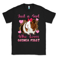 Black Just A Girl Love Who Loves Guinea Pigs Classic Tee - Artiststas