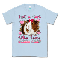 Dusty Blue Just A Girl Love Who Loves Guinea Pigs Classic Tee - Artiststas