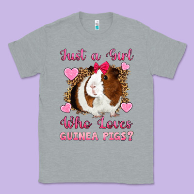 Just A Girl Love Who Loves Guinea Pigs Classic Tee Designed By Artiststas