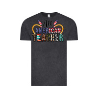Vintage Black all american teacher Vintage Tee - CowhideDigitalArt