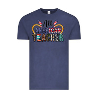Vintage Denim all american teacher Vintage Tee - CowhideDigitalArt