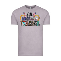 Vintage Zinc all american teacher Vintage Tee - CowhideDigitalArt