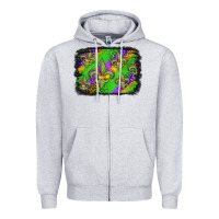 Heather Grey mardi gras fleur de lis background Zipper Hoodie - Jasminsmagicworld