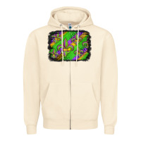 Sandshell mardi gras fleur de lis background Zipper Hoodie - Jasminsmagicworld