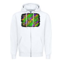 White mardi gras fleur de lis background Zipper Hoodie - Jasminsmagicworld