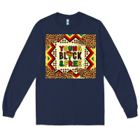 Navy young black and free Long Sleeve Tee - Artiststas