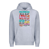 Heather Grey promises from god Premium Hoodie - Artiststas