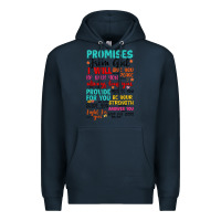 Navy promises from god Premium Hoodie - Artiststas