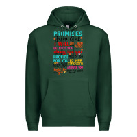 Sports Green promises from god Premium Hoodie - Artiststas