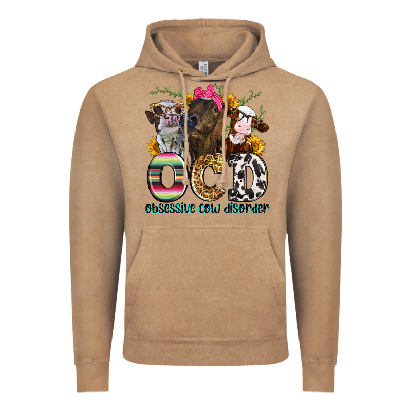 Ocd Obsessive Cow Disorder Vintage Hoodie by Zillion Design Studio | Teevron