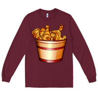 Burgundy nugget and nuggets basket Long Sleeve Tee - AdoDesignShop