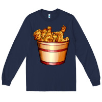 Navy nugget and nuggets basket Long Sleeve Tee - AdoDesignShop