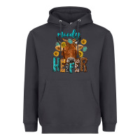 Smoke moody cow Heavyweight Hoodie - NancyCooperArtShop