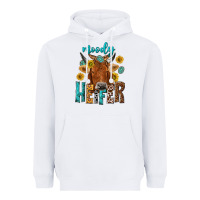 White moody cow Heavyweight Hoodie - NancyCooperArtShop