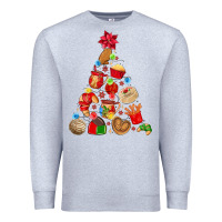 Heather Grey mexican christmas tree Premium Sweatshirt - MaliasSmallBusiness