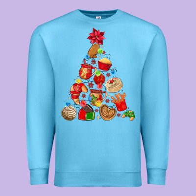 Mexican Christmas Tree Premium Sweatshirt Designed By Maliassmallbusiness