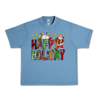 Pebble Blue happy holiday christmas Urban Heavy Tee - FaDigitalArtStudio