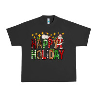 Pigment Black happy holiday christmas Urban Heavy Tee - FaDigitalArtStudio