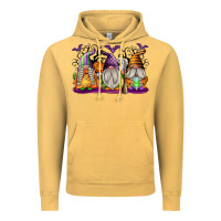 Vintage Mustard Halloween Gnomes Vintage Hoodie - texasbilliewilder